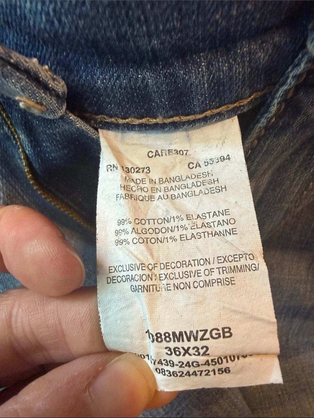 Wrangler Men's Light Blue Slim Straight Jeans